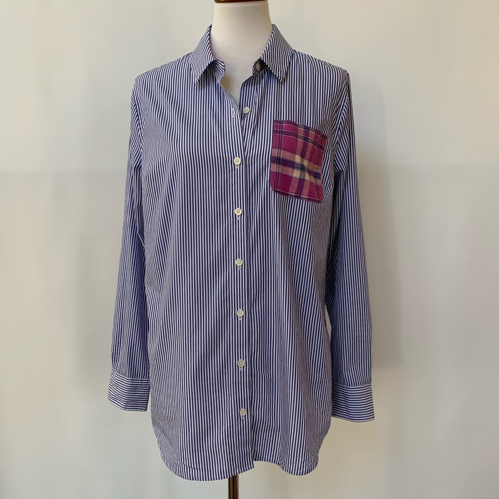 Vineyard Vines Poplin Stripe Combo Button Down - image 2